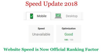 Speed Update for Mobile Searches 2018