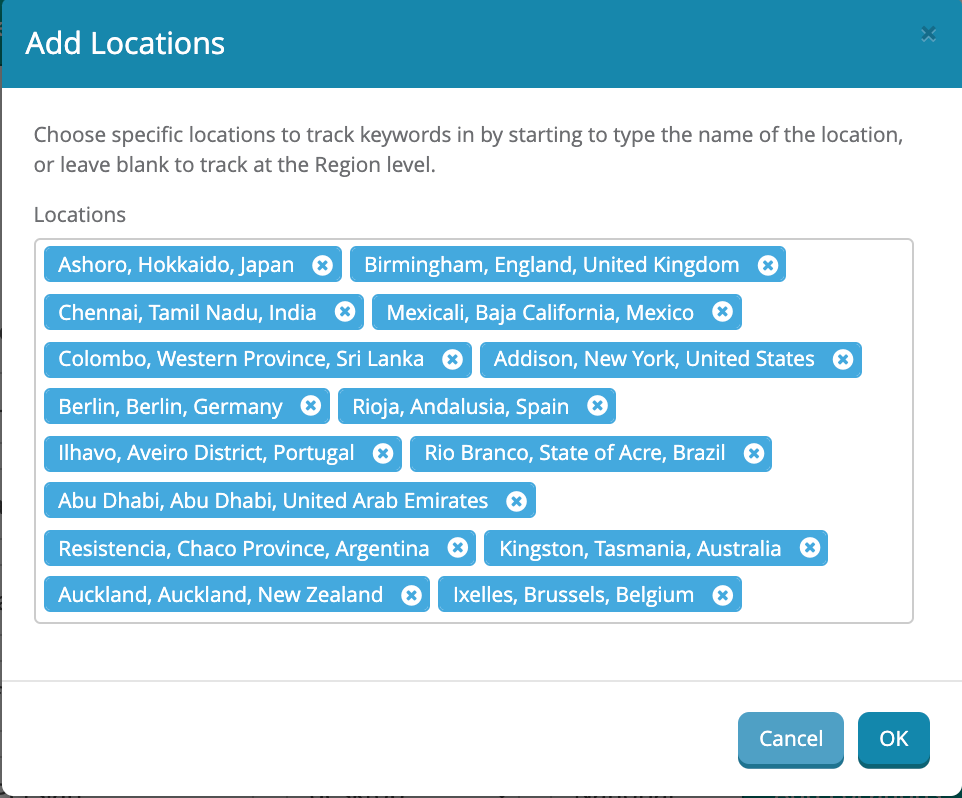 Dragon Metrics capabilities to track keywords in 100000+ hyper locations